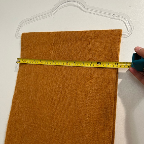 Anthropologie Orange‎ Fringe Oversized  Scarf NWT - Picture 6 of 6